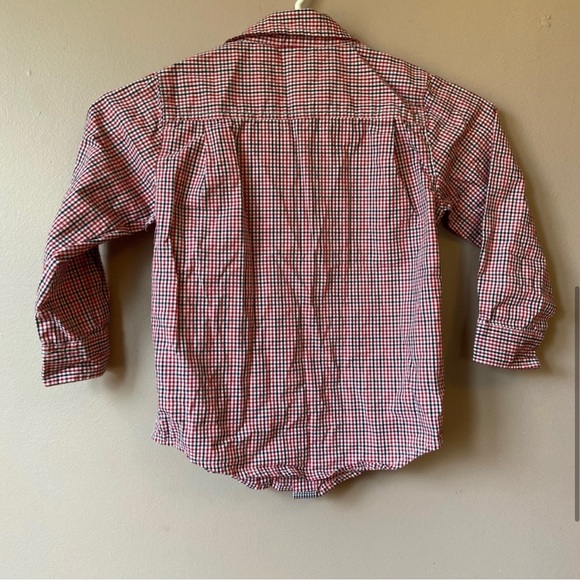 Calvin Klein Boys Long Sleeve Checkered Button Up Shirt - Picture 5 of 7